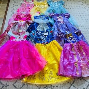Any 4 princess dresses for $48 size 5-7 Brand New
